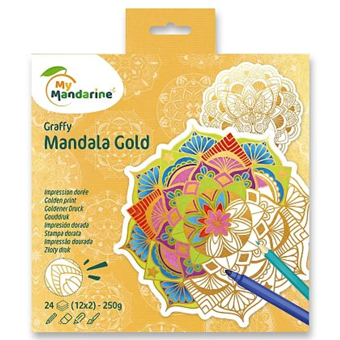 Termék főképe Omalovánky Avenue Mandarine Graffy Mandala Gold