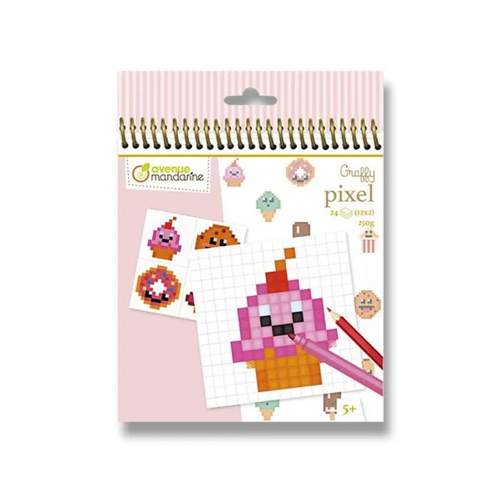 Termék főképe Omalovánky Avenue Mandarine Graffy Pixel Kawai sladkosti