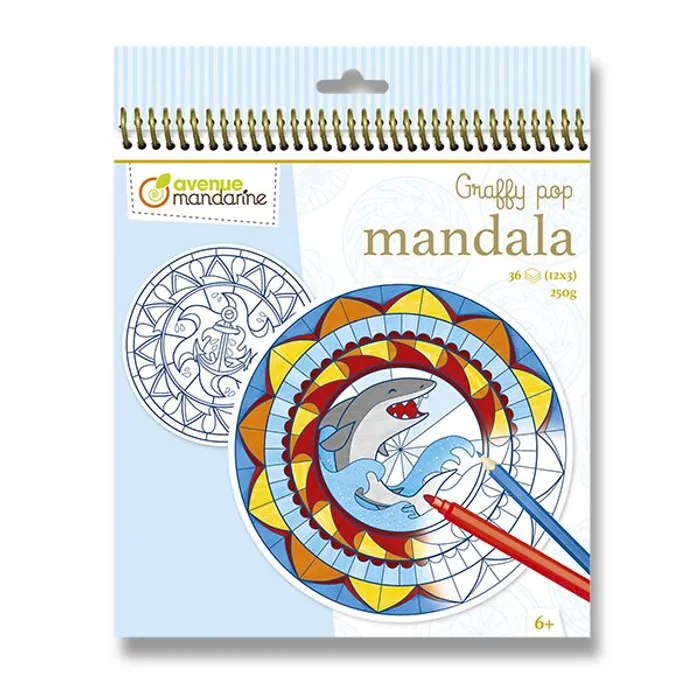 Termék főképe Omalovánky Avenue Mandarine Graffy Pop Mandala pro kluky