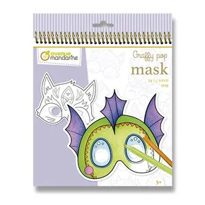 Színező oldalak Avenue Mandarine Graffy Pop Mask Mesebeli állatok