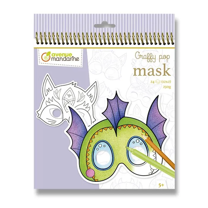 Termék főképe Omalovánky Avenue Mandarine Graffy Pop Mask Pohádková zvířátka