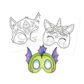 Következő termékkép Színező oldalak Avenue Mandarine Graffy Pop Mask Mesebeli állatok