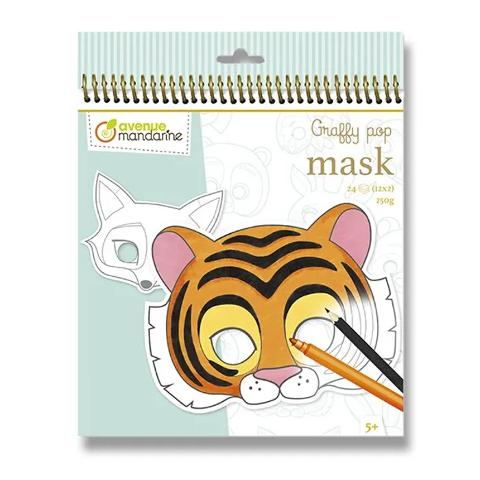 Termék főképe Omalovánky Avenue Mandarine Graffy Pop Mask Zvířátka