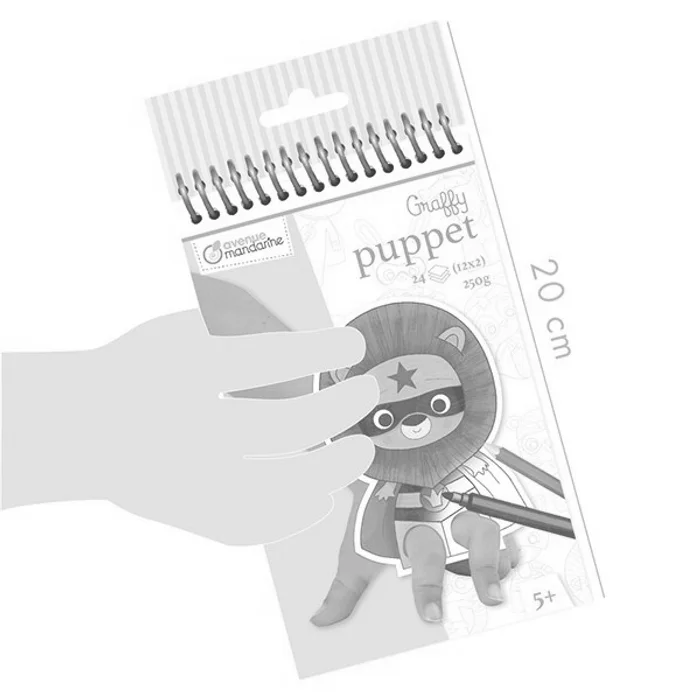 Termék főképe Omalovánky Avenue Mandarine Graffy Puppet Zvířecí superhrdinové