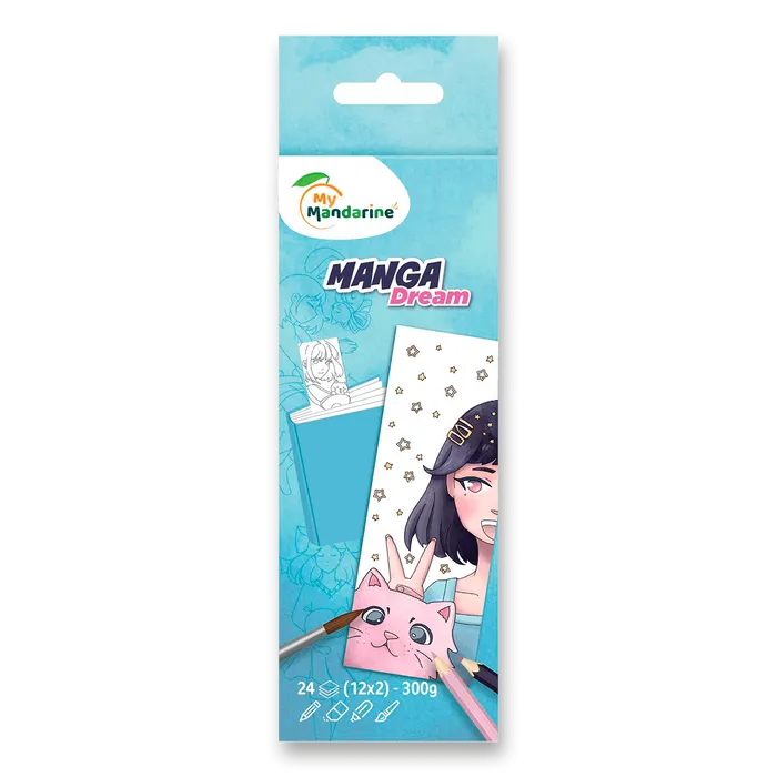 Termék főképe Omalovánky v podobě knižní záložky My Mandarine Manga Dream