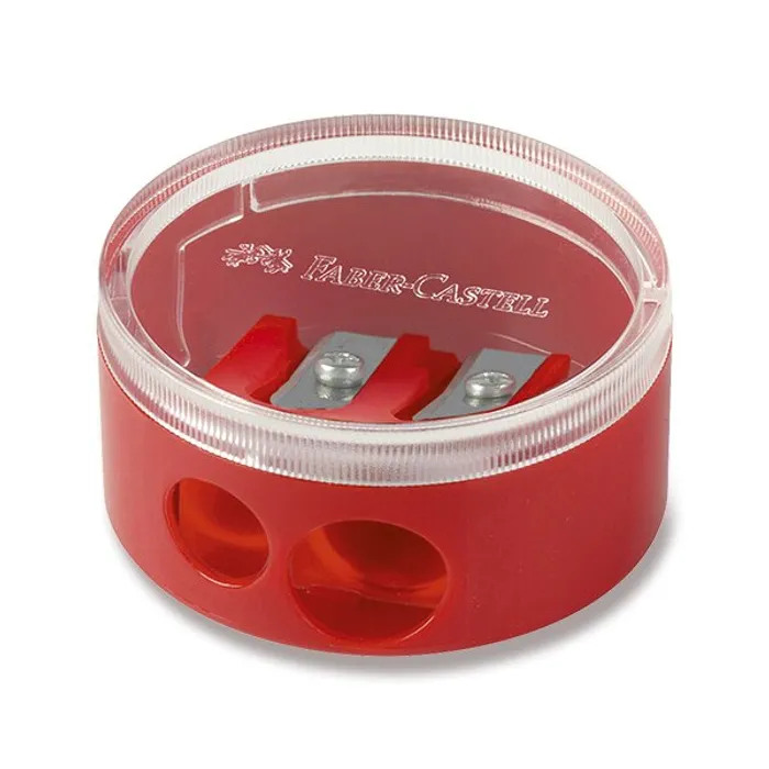 Termék főképe Ořezávátko Faber-Castell se zásobníkem 2 otvory, mix barev