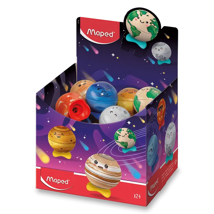 Termék főképe Ořezávátko Maped Planet - 1 otvor, mix motivů, 1 ks