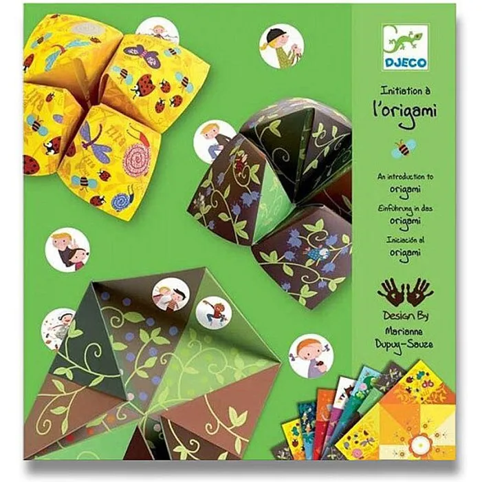 Termék főképe Origami skládačka Djeco - Nebe, peklo, ráj zelená sada