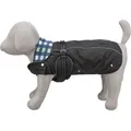 ROUEN 2 az 1-ben kültéri kabát, bulldog szabású, fekete/kék M:52cm, mellkas:54-84cm, nyak:54-66cm