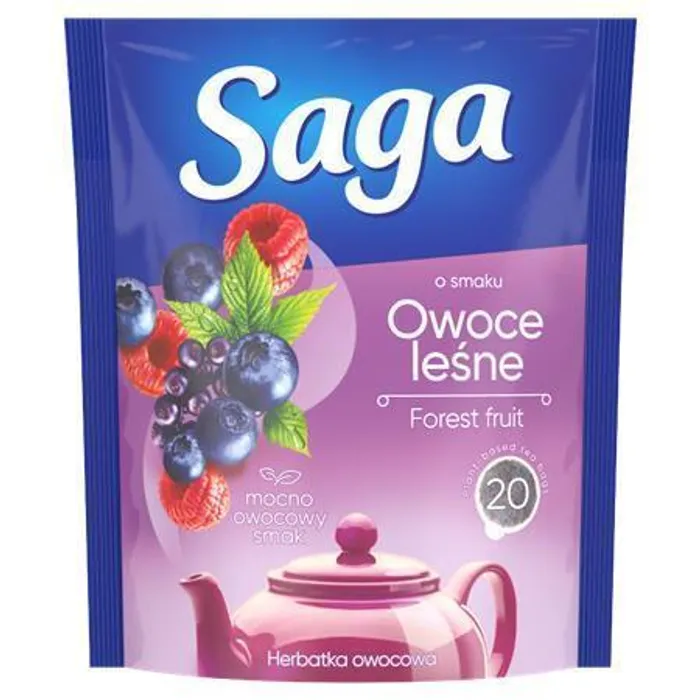 Termék főképe Ovocný čaj, lesní ovoce, šípek, 20x1,7 g, SAGA