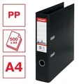 Karreszelő Standard, védő alsó szerelvények, fekete, 75 mm, A4, PP, ESSELTE
