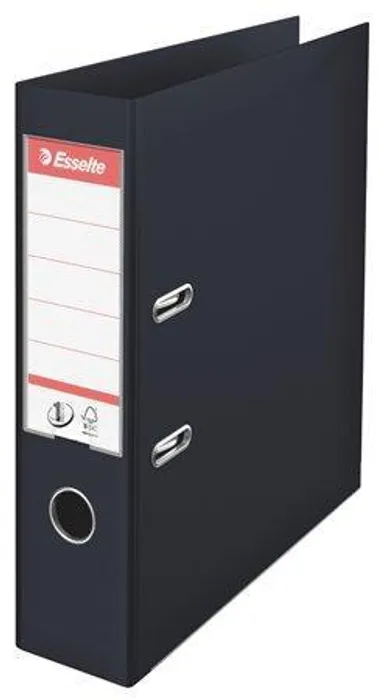 Termék főképe Pákový pořadač "Standard", ochranné spodní kování, černá, 75 mm, A4, PP, ESSELTE
