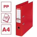 Karreszelő Standard, védő alsó szerelvények, piros, 75 mm, A4, PP, ESSELTE