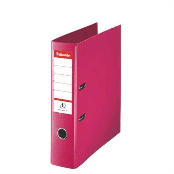 Termék főképe Pákový pořadač "Standard", ochranné spodní kování, fialová (fuchsie), 75 mm, A4,PP,ESSELTE