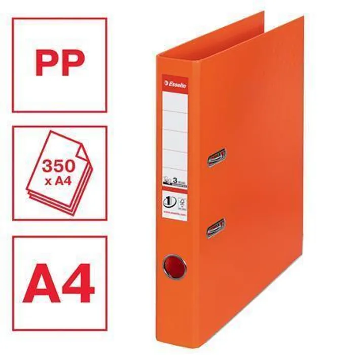 Termék főképe Pákový pořadač "Standard", ochranné spodní kování, oranžová, 50 mm, A4, PP, ESSELTE