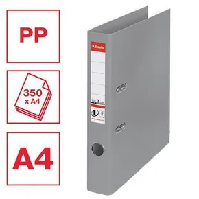 Karreszelő Standard, védő alsó szerelvények, szürke, 50 mm, A4, PP, ESSELTE