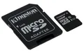 Micro SD memóriakártya, 16 GB, Class 10, adapterrel, KINGSTON