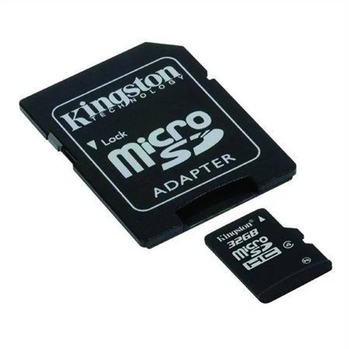Termék főképe Paměťová karta Micro SD, 32GB, Class 4, s adaptérem, KINGSTON