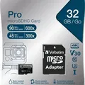 Következő termékkép Memóriakártya, microSDHC, 32GB, Class 10 UHS I, adapterrel, VERBATIM "PRO"