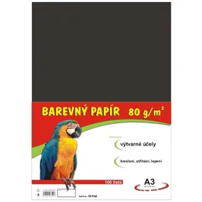 művészeti oktatás papír A3/100/80g fekete