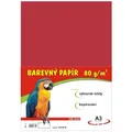 művészeti oktatás papír A3/100/80g piros