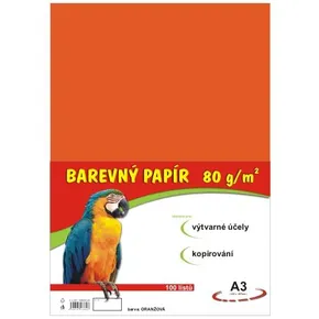 művészeti oktatás papír A3/100/80g narancs