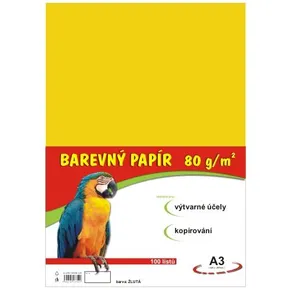 művészeti oktatás papír A3/100/80g sárga
