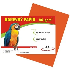 papír művészeti oktatáshoz A4/100/80g narancs