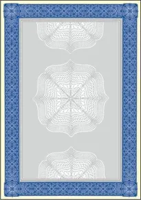 Papír Diploma motívummal, kék, A4, 185g, SIGEL [20 lap]