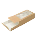 Következő termékkép ECO papírdoboz macaroonokhoz 180x55x55 mm barna ablakos [50 db]