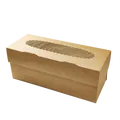 Következő termékkép ECO papírdoboz muffinokhoz 250x100x100 mm barna ablakkal [25 db]