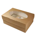 Következő termékkép ECO papírdoboz muffinokhoz 250x170x100 mm barna ablakos [25 db]
