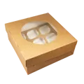 Következő termékkép ECO papírdoboz muffinokhoz 250x250x100 mm barna ablakos [25 db]