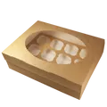 Következő termékkép ECO papírdoboz muffinokhoz 330x250x100 mm barna ablakkal [25 db]