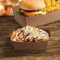 Következő termékkép Street food papírtálka (FSC Mix) zsírálló kraft 165 x 90 x 60 mm 1000ml [100 db]