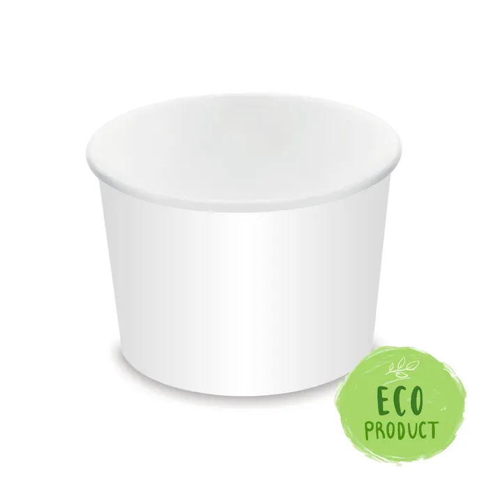 Termék főképe Papírová miska kulatá bílá 500 ml, M (průměr 115 mm) [50 ks]