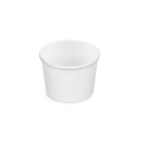 Fagylaltos papírtégely (PAP/PE) fehér átmérő 90mm 250ml [50 db]