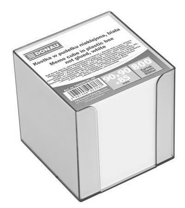 Termék főképe Papírové bločky v kostce 89x89x85 mm, nelepené se stojánkem, DONAU
