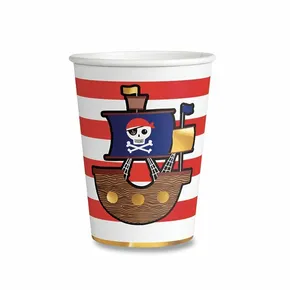 Papírpohár Pirates Map 0,25 l [8 db]