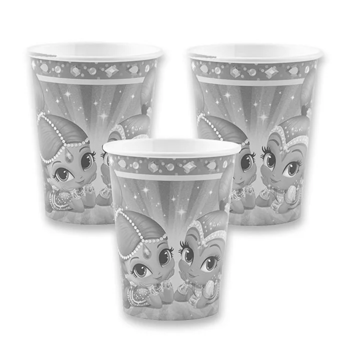 Termék főképe Papírové kelímky Shimmer & Shine objem 0,25 l, 8 ks