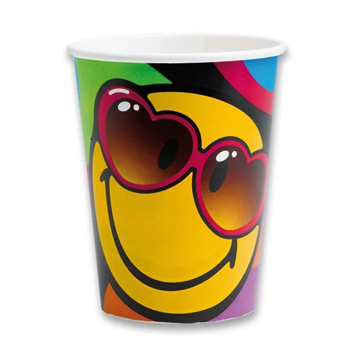 Termék főképe Papírové kelímky Smiley objem 0,25 l, 8 ks