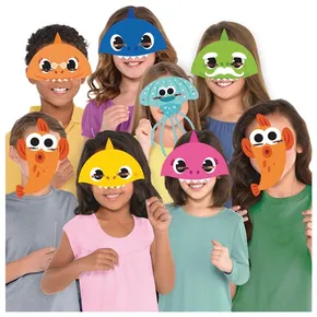 Papír maszkok Baby Shark, mintás [8 db]