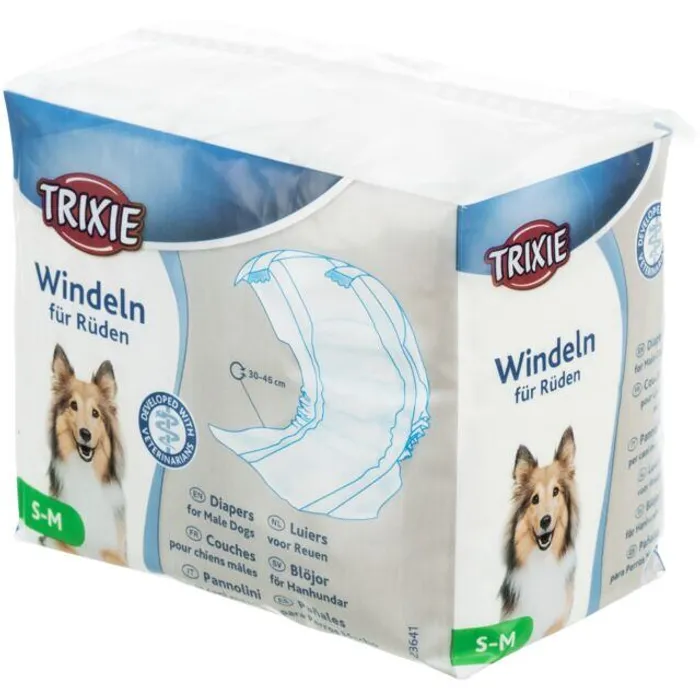 Termék főképe Papírové pleny pro psy (12 ks/bal.) S-M: pas: 30-46 cm