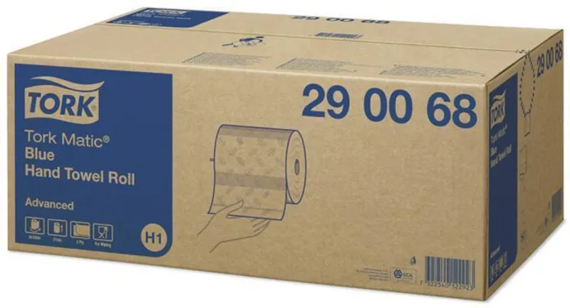 Termék főképe Papírové ručníky role Tork 290068 Matic H1 2vr 150 m modré [6 ks]