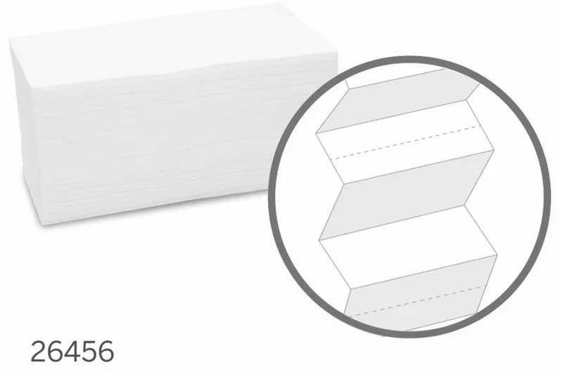 Termék főképe Papírové ručníky skládané Katrin Classic Control Zig Zag ZZ 2 vrstvé bílé [3024 ks]
