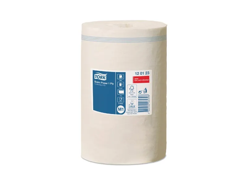 Termék főképe Papírové ručníky v miniroli TORK 120123 BASIC UNIVERSAL 310 bílá M1 1 vrstvé [1 ks]