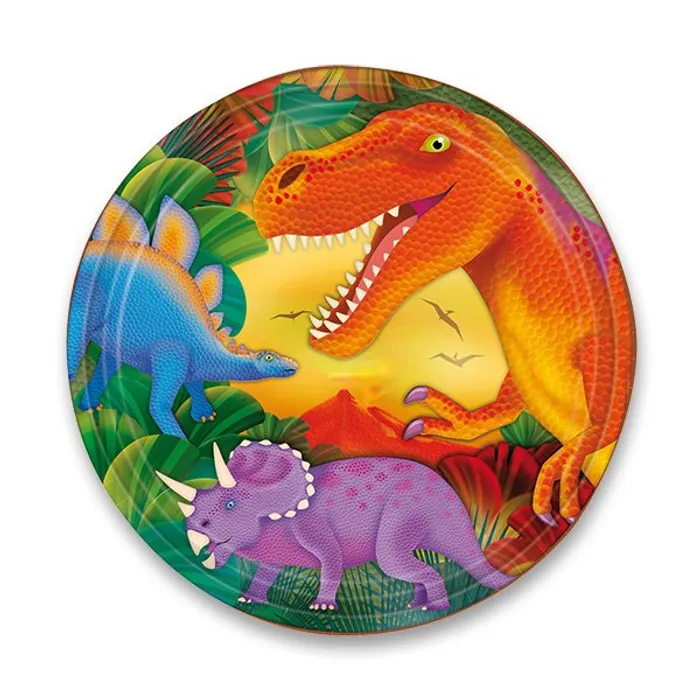 Termék főképe Papírové talířky Dinosauři průměr 23 cm, 8 ks