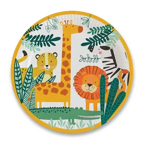 Papírtányér Get Wild átmérő 22,8 cm [8 db]