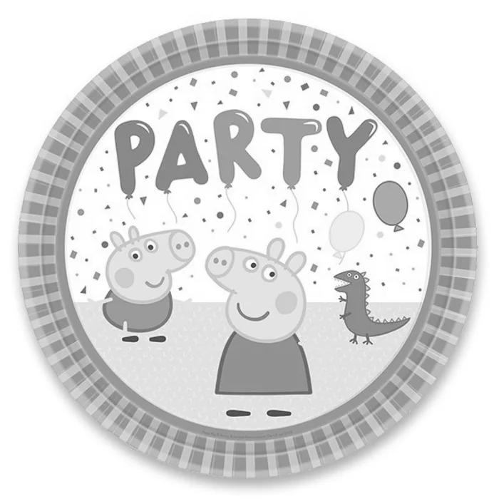 Termék főképe Papírové talířky Peppa Pig průměr 22,8 cm, 8 ks