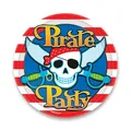 Papírtányérok Pirate Party átmérője 23 cm, 8 db